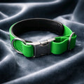 Biothanes Halsband Neongrün mit Neoprepolster verstellbar