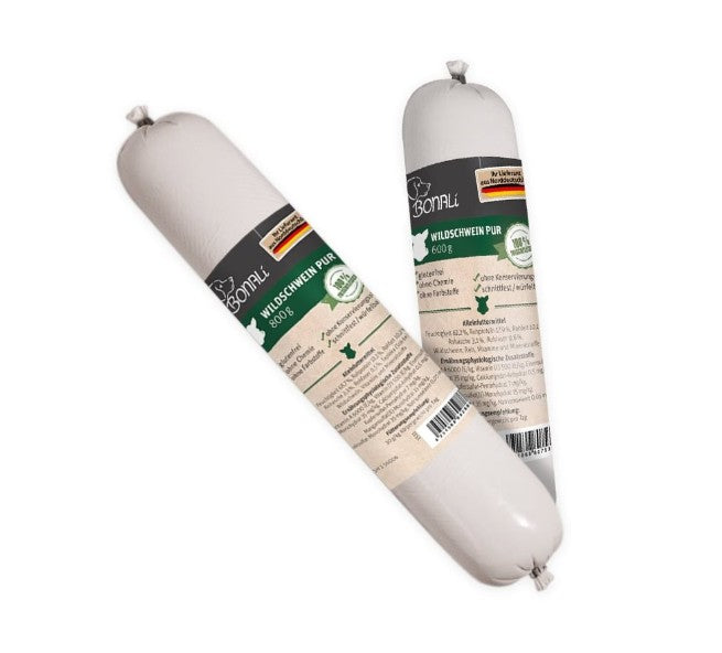 Bonali - Die schnittfeste Mono Protein Premium-Hundewurst Wildschwein